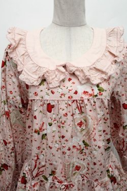 画像3: PINK HOUSE / オーナメントローズプリントミディワンピース  ピンク S-26-02-26-021-LO-OP-SZ-ZS