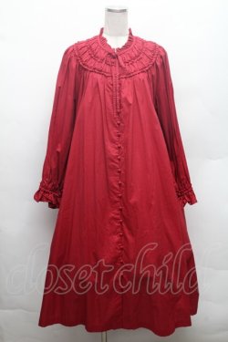 画像1: PINK HOUSE / ヨークカラーミディワンピース  赤 S-26-02-26-023-LO-OP-SA-ZS