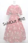 PINK HOUSE / いちご柄ティアードワンピース  赤 S-26-02-26-024-LO-OP-AS-ZS