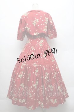画像2: PINK HOUSE / いちご柄ティアードワンピース  赤 S-26-02-26-024-LO-OP-AS-ZS