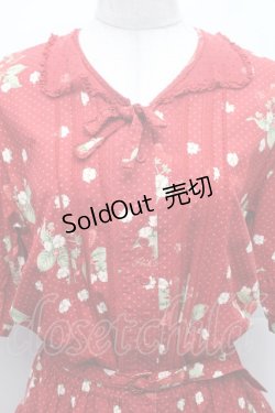 画像3: PINK HOUSE / いちご柄ティアードワンピース  赤 S-26-02-26-024-LO-OP-AS-ZS