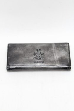 画像1: artherapie / Aクロスラスター長財布  グレー S-26-02-28-001-GO-ZA-AS-ZS