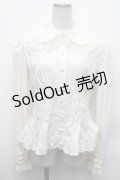 Angelic Pretty / 襟パールヒロインブラウス  アイボリー S-26-02-28-032-AP-TO-HR-ZS