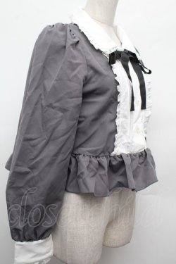 画像3: Cherirulu Chocola / MYリボンマルエリブラウス M グレー S-26-02-28-033-LO-BL-AS-ZS