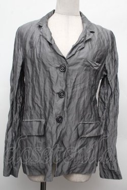 画像1: Jane Marple Dans Le Salon / シワ加工ジャケット  グレー S-26-02-28-034-JM-JA-AS-ZS