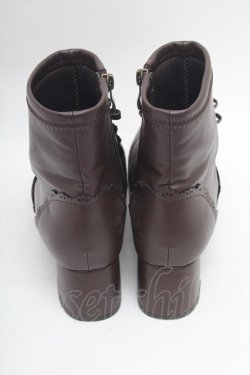 画像3: m petit by misako / リボンショートブーツ LL ブラウン S-26-02-28-003-0-ZA-HR-ZS