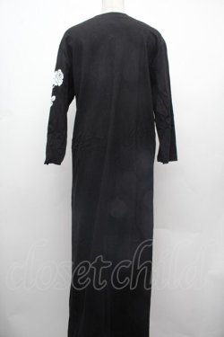 画像2: GOTH / バラプリントロングワンピース  黒 S-26-02-28-039-GO-OP-HR-ZS