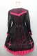 画像2: PUNK / レースワンピース  黒ｘピンク S-26-02-28-041-PU-OP-AS-ZS (2)