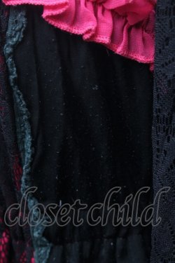 画像5: PUNK / レースワンピース  黒ｘピンク S-26-02-28-041-PU-OP-AS-ZS