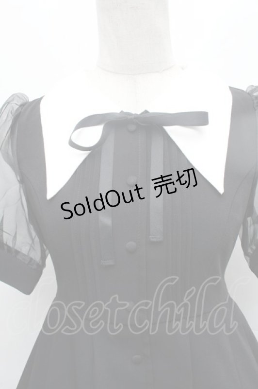 画像3: EATME / オープンカラーワンピース S 黒 S-26-02-28-042-LO-OP-AS-ZS (3)