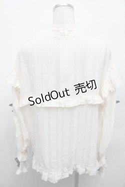 画像8: 中国ロリータ / 裾レースシャーリングジャンパースカートセット  黒ｘ白ｘキナリ S-26-02-28-044-LO-BL-HR-ZS