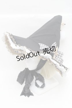 画像10: 中国ロリータ / 裾レースシャーリングジャンパースカートセット  黒ｘ白ｘキナリ S-26-02-28-044-LO-BL-HR-ZS