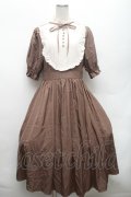 m petit by misako / ナシジムジキリカエワンピース L ブラウン S-26-02-28-045-LO-OP-AS-ZS