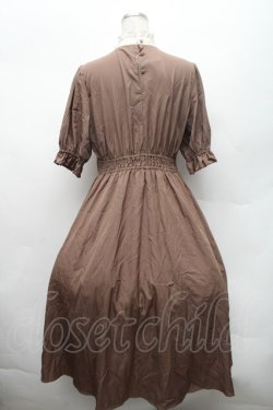 画像2: m petit by misako / ナシジムジキリカエワンピース L ブラウン S-26-02-28-045-LO-OP-AS-ZS