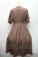 画像2: m petit by misako / ナシジムジキリカエワンピース L ブラウン S-26-02-28-045-LO-OP-AS-ZS (2)
