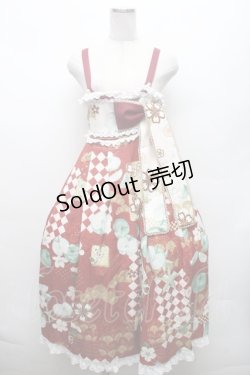 画像4: NyanNyan Star / 和柄ｘ洋梨ジャンパースカートセット  ワイン S-26-02-28-048-LO-OP-HR-ZS