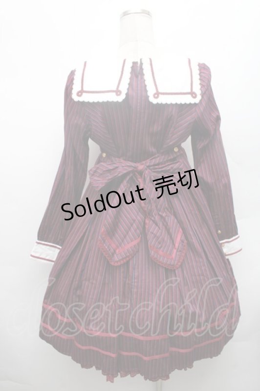 画像2: Angelic Pretty / Universityワンピース  赤 S-26-02-28-050-AP-OP-AS-ZS (2)