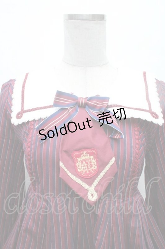 画像3: Angelic Pretty / Universityワンピース  赤 S-26-02-28-050-AP-OP-AS-ZS (3)