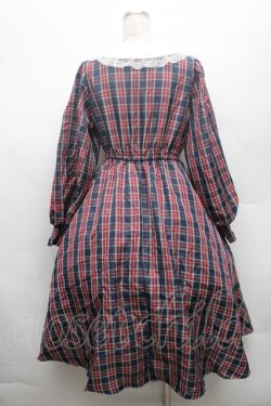 画像2: m petit by misako / ハローキティチェックワンピース M 紺ｘ赤 S-26-02-28-051-LO-OP-AS-ZS