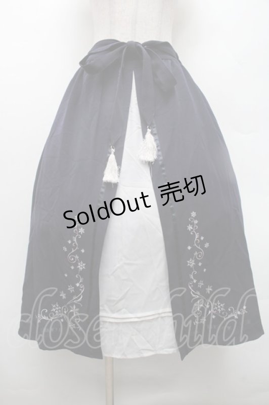 画像1: axes femme / スノー刺繍スカート  紺 S-26-02-28-054-AX-SK-HR-ZS (1)