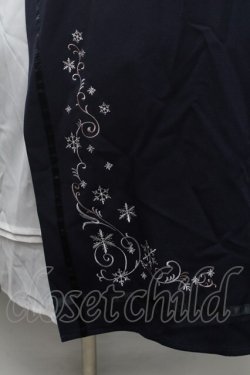 画像3: axes femme / スノー刺繍スカート  紺 S-26-02-28-054-AX-SK-HR-ZS