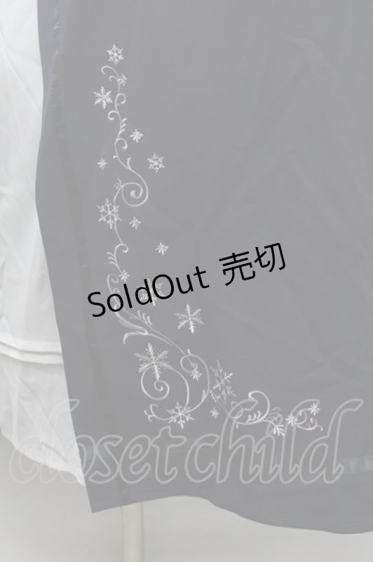 画像3: axes femme / スノー刺繍スカート  紺 S-26-02-28-054-AX-SK-HR-ZS (3)