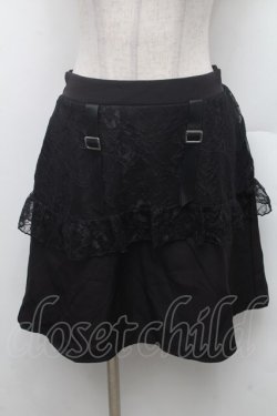 画像1: Dear My Love / レースレイヤードスカート  黒 S-26-02-28-055-EL-SK-AS-ZS