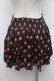 画像2: Candy Stripper / いちご柄スカート  黒 S-26-02-28-056-PU-SK-HR-ZS (2)