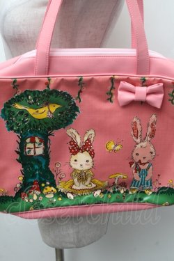 画像2: Emily Temple cute / ウサギプリントバッグ  ピンク S-26-02-28-013-ET-BG-HR-ZS