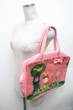 画像3: Emily Temple cute / ウサギプリントバッグ  ピンク S-26-02-28-013-ET-BG-HR-ZS