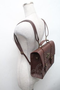 画像2: Kurumi Collaboration / マリンアカデミアサッチェルバッグ  ブラウン S-26-02-28-015-LO-BG-AS-ZS