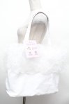 画像1: Lovely Tency / 眞白ありすコラボ/TT*MA*フリルトートBAG  淡白 S-26-02-28-020-LO-BG-TE-ZS (1)