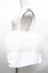 画像2: Lovely Tency / 眞白ありすコラボ/TT*MA*フリルトートBAG  淡白 S-26-02-28-020-LO-BG-TE-ZS (2)