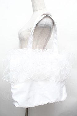 画像2: Lovely Tency / 眞白ありすコラボ/TT*MA*フリルトートBAG  淡白 S-26-02-28-020-LO-BG-TE-ZS