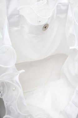 画像3: Lovely Tency / 眞白ありすコラボ/TT*MA*フリルトートBAG  淡白 S-26-02-28-020-LO-BG-TE-ZS