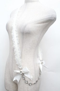 画像1: Lovely Tency / 眞白ありすコラボ/ショルダーストラップ  オフ白 S-26-02-28-023-LO-ZA-TE-ZS