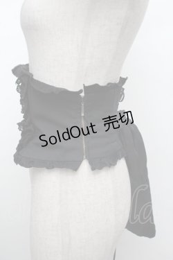 画像2: Sheglit / フリルリボンコルセット  黒 S-26-02-28-026-EL-ZA-AS-ZS