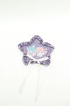 画像1: PINK HOUSE / Little Twin Stars×PINK HOUSE 刺しゅう入り星形ワッペンブローチ  パープル S-26-03-01-001-LO-ZA-HR-ZS (1)