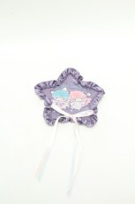 画像1: PINK HOUSE / Little Twin Stars×PINK HOUSE 刺しゅう入り星形ワッペンブローチ  パープル S-26-03-01-001-LO-ZA-HR-ZS (1)