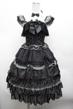 画像1: ALICE and the PIRATES / カフェガールジャンパースカート  黒 S-26-03-01-031-PA-OP-AS-ZS