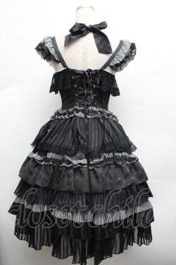 画像3: ALICE and the PIRATES / カフェガールジャンパースカート  黒 S-26-03-01-031-PA-OP-AS-ZS