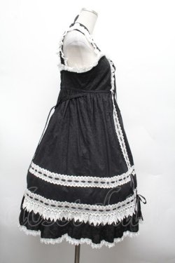 画像2: BABY,THE STARS SHINE BRIGHT / はわせベビードールジャンパースカート  黒ｘ白 S-26-03-01-032-BA-OP-HR-ZS