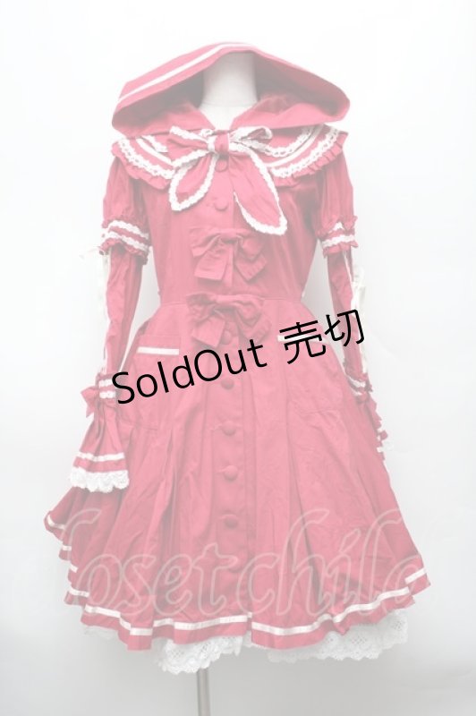 画像1: BABY,THE STARS SHINE BRIGHT / 赤ずきんコートワンピース  赤 S-26-03-01-034-BA-OP-AS-ZS (1)