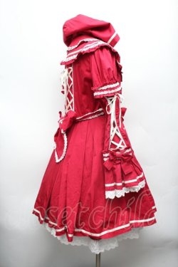 画像2: BABY,THE STARS SHINE BRIGHT / 赤ずきんコートワンピース  赤 S-26-03-01-034-BA-OP-AS-ZS