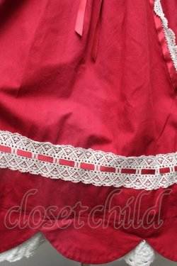 画像2: BABY,THE STARS SHINE BRIGHT / STRAWBERRYカフェスカラップワンピース  赤 S-26-03-01-035-BA-OP-AS-ZS