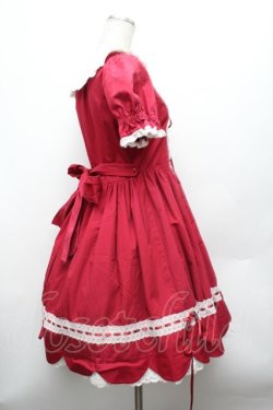 画像3: BABY,THE STARS SHINE BRIGHT / STRAWBERRYカフェスカラップワンピース  赤 S-26-03-01-035-BA-OP-AS-ZS