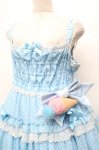 画像2: Angelic Pretty / Happyアイスクリームジャンパースカート  サックス S-26-03-01-038-AP-OP-AS-ZS (2)