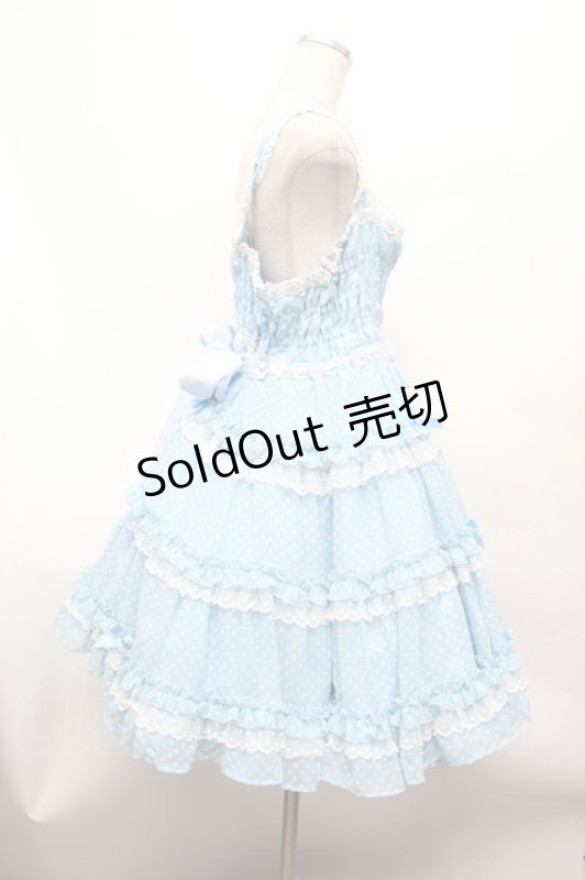画像3: Angelic Pretty / Happyアイスクリームジャンパースカート  サックス S-26-03-01-038-AP-OP-AS-ZS (3)