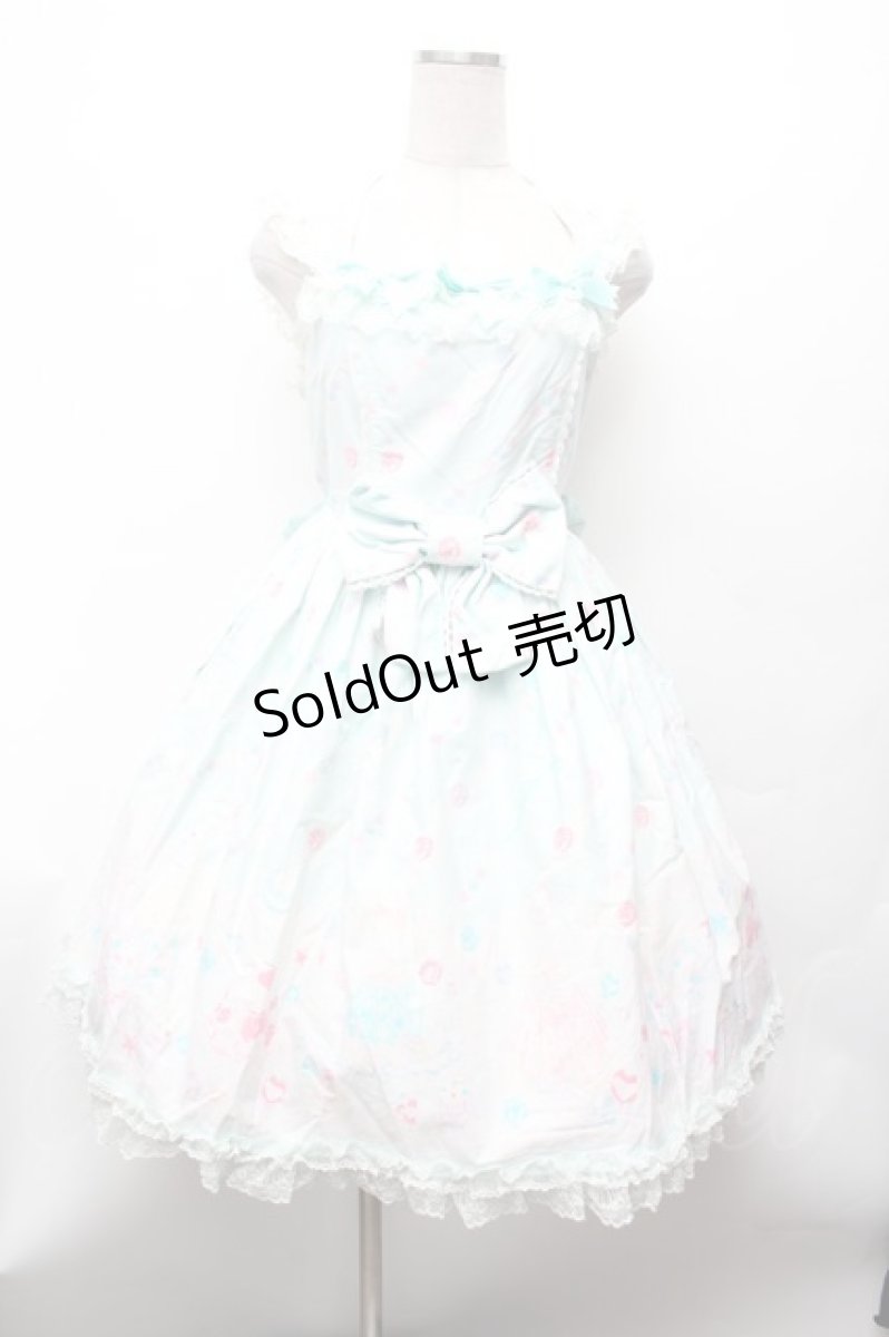 画像1: Angelic Pretty / ジュエリージュレジャンパースカート  ミント S-26-03-01-040-AP-OP-AS-ZS (1)