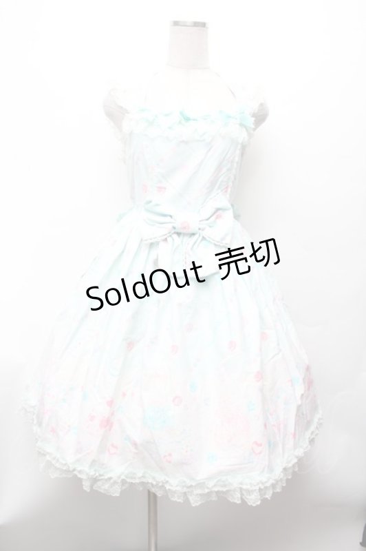 画像1: Angelic Pretty / ジュエリージュレジャンパースカート  ミント S-26-03-01-040-AP-OP-AS-ZS (1)